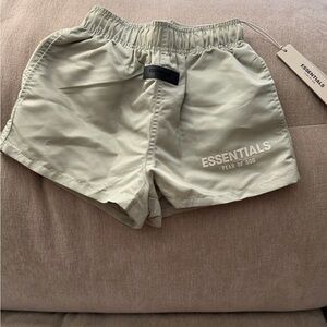 Fear of God Essentials Sage Green Shorts